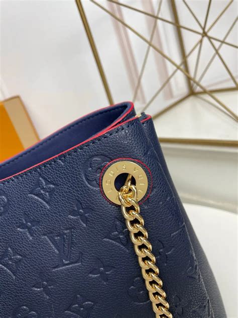 louis vuitton surene mm navy|Louis Vuitton embossed handbags.